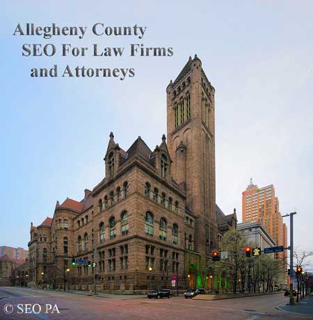 Allegheny County Search Engine Optimization SEO for Law Firms, Attorneys, and Lawyers.